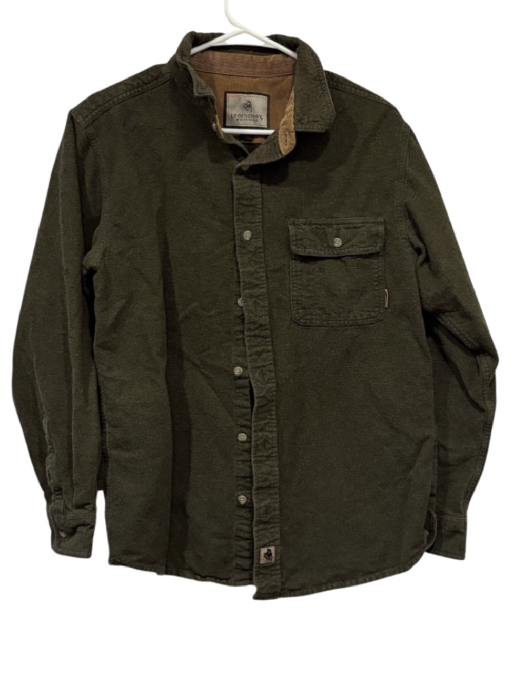 Hunter Green Legendary Whitetails Flannel Button Down